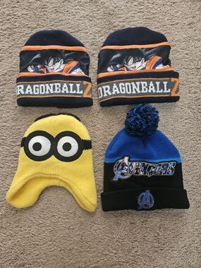 4 Pack Variety Boys Winter Hats